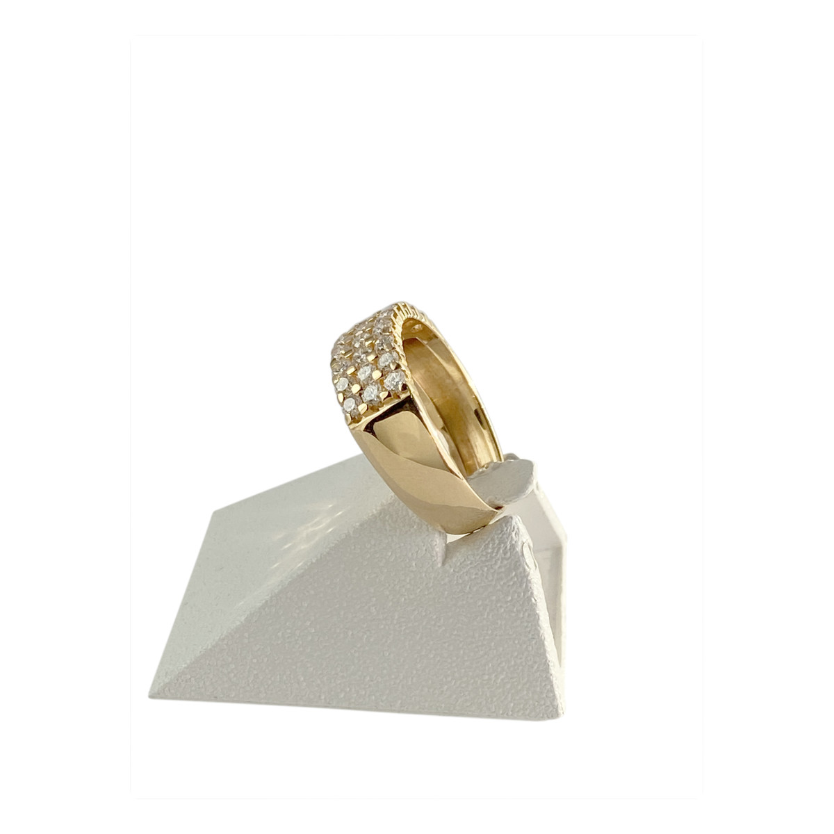 Bague d'occasion or 750 jaune diamants