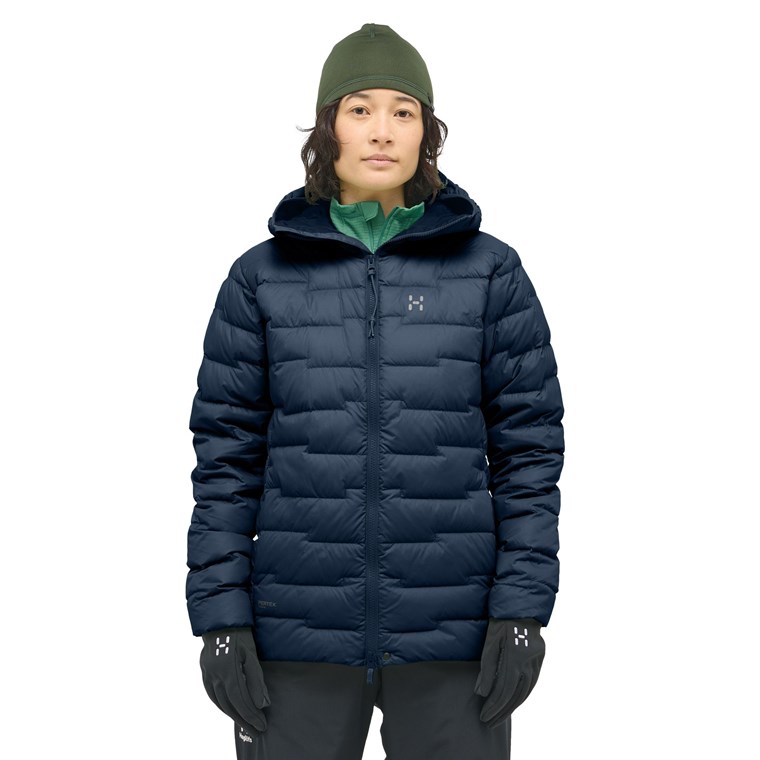Haglöfs Roc Flash Down Hoodwomen Tarn Blue