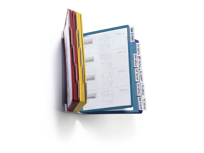 Registersystem VARIO® WALL 20 - til vægmontering - med 20 stk. A4 lommer