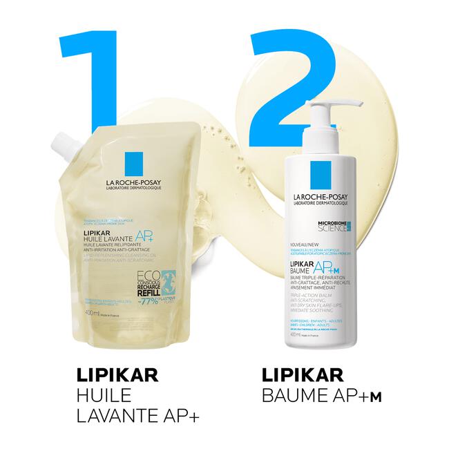 La Roche-Posay Lipikar Reinigingsolie AP+ Navulverpakking 400 ML