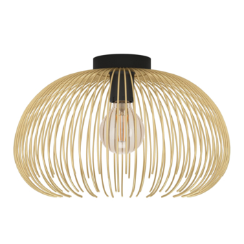 EGLO plafondlamp Venezuela goud/zwart