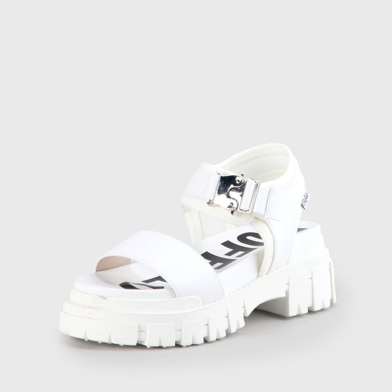 Jojo Plateau-Sandale vegan, blanc