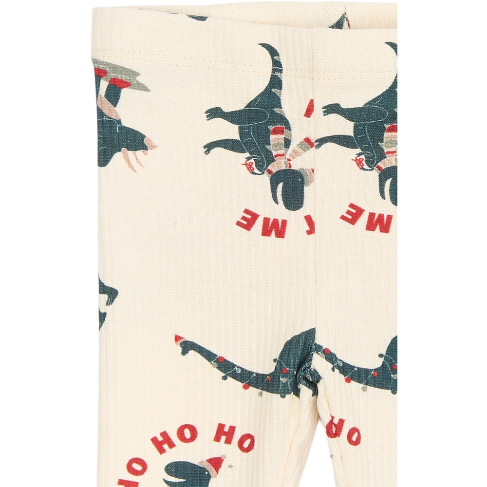 Køb THE NEW Siblings Gardenia Dino AOP Holiday Rib Leggings