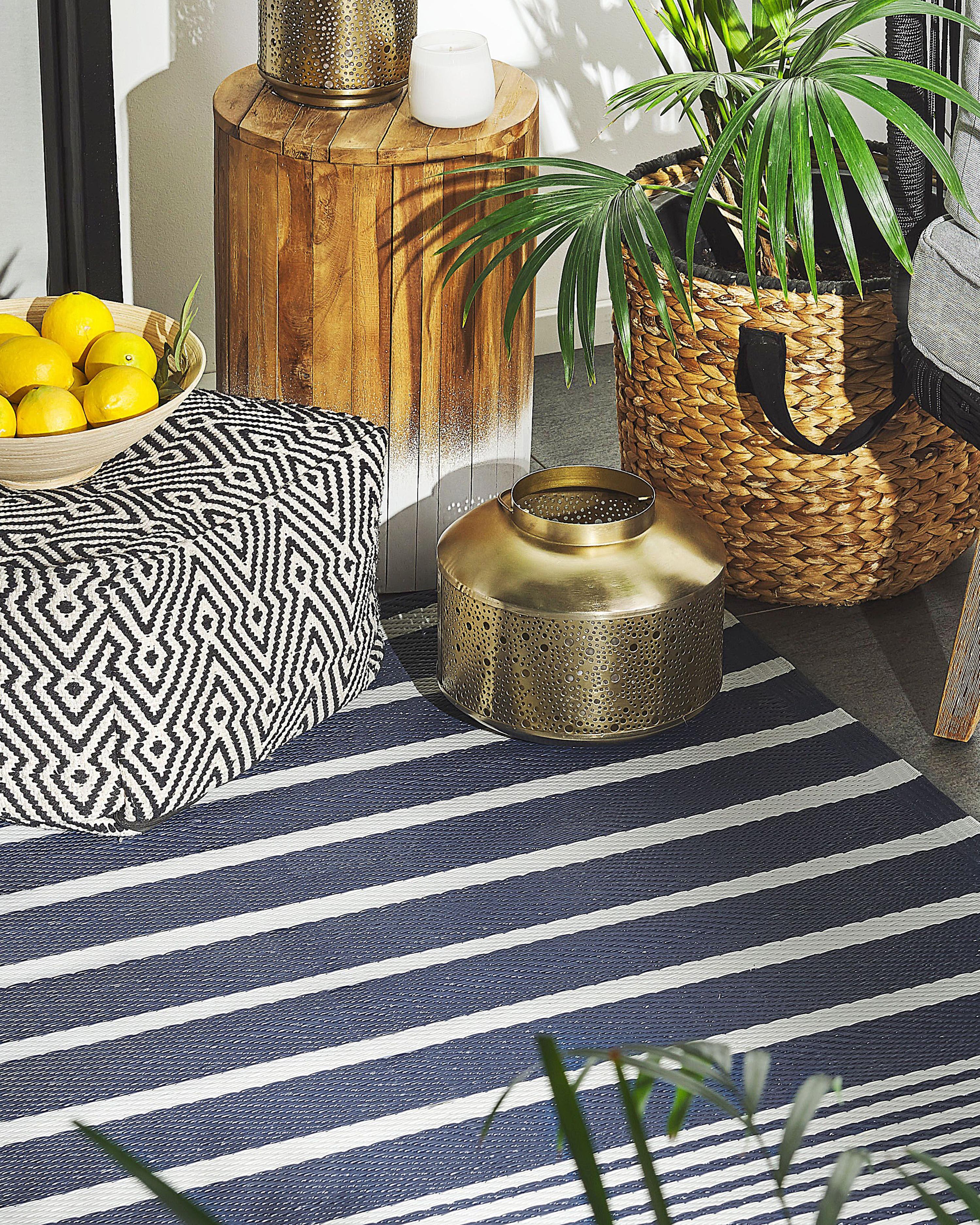 Tuintapijt HALDIA Donkerblauw 120 x 180 cm