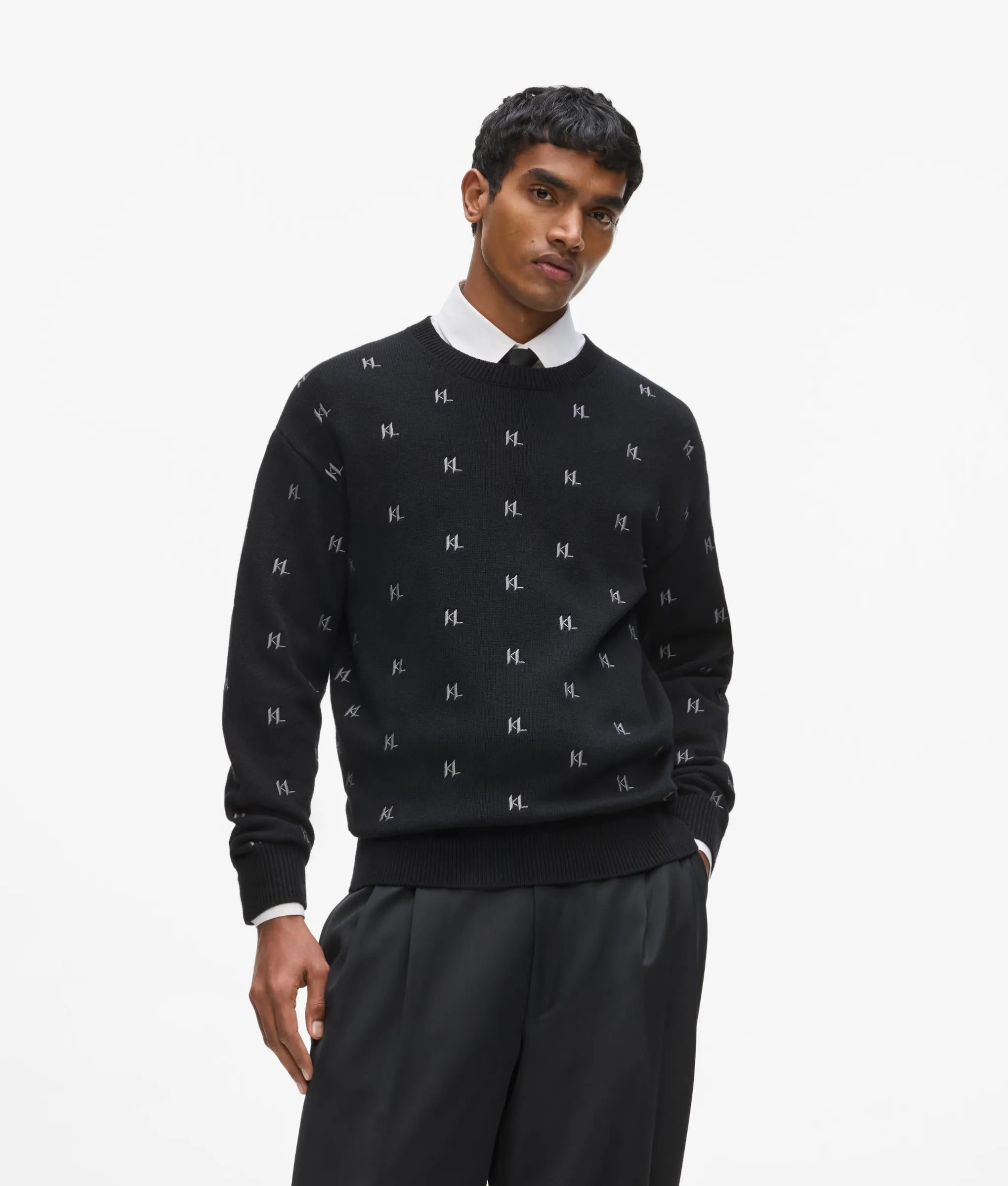 Monogram gebreide sweater