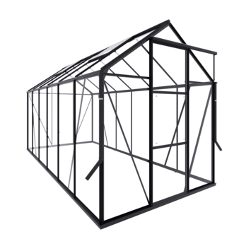 Royal Well Kate IV kweekkas aluminium zwart 7,16 m²