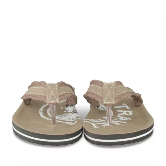 Tongs MARRON DENIM SIDE