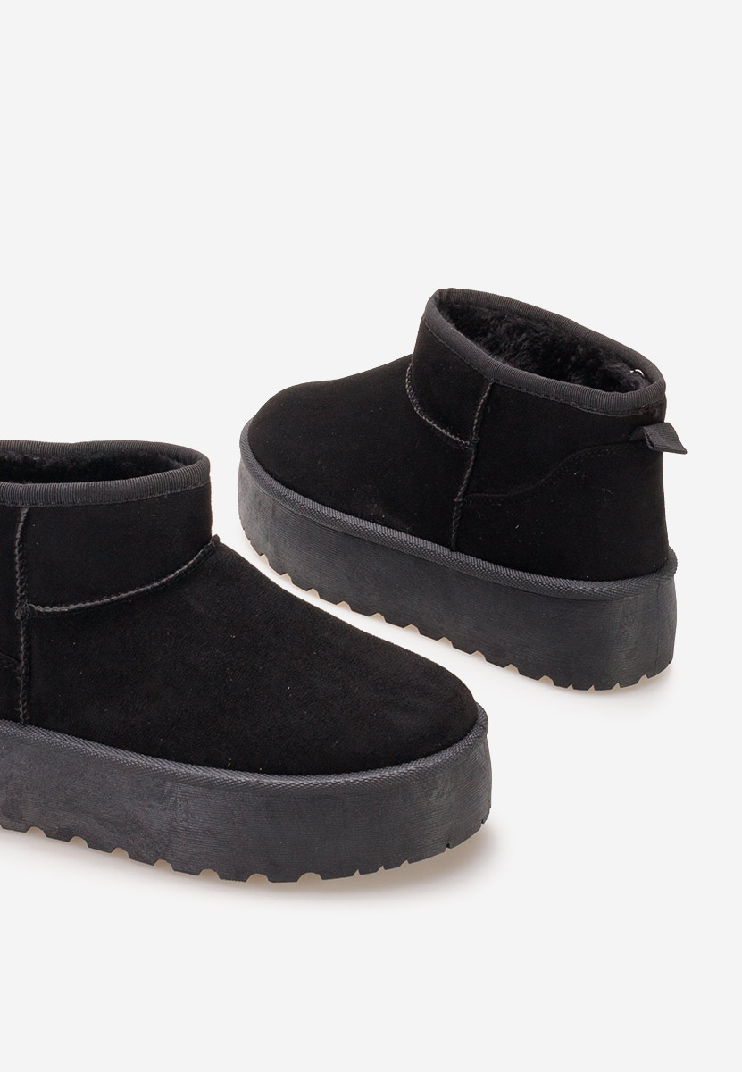 Bottes à plateforme noires Savieda V7