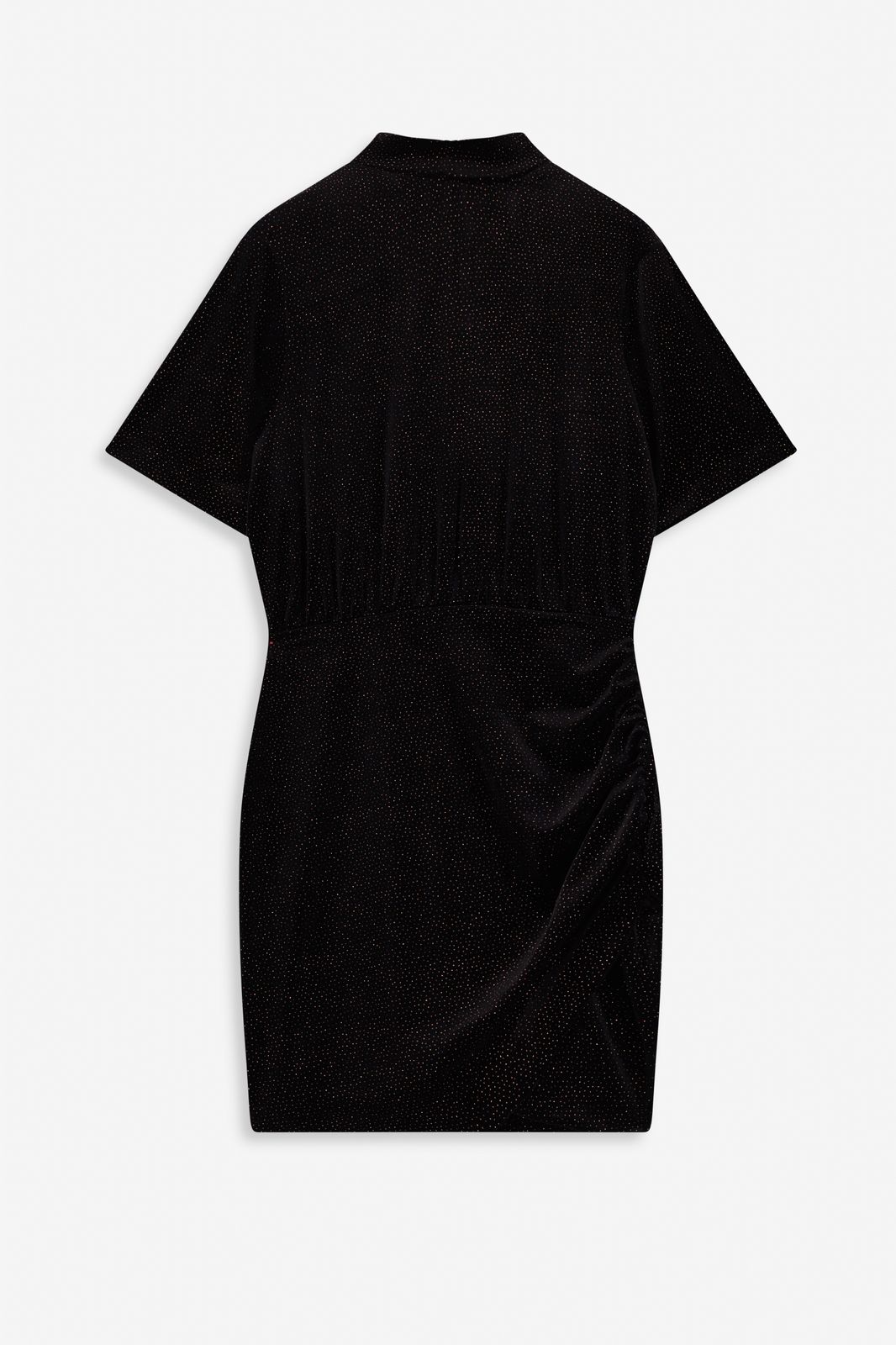 Zwarte velvet jurk met glitters