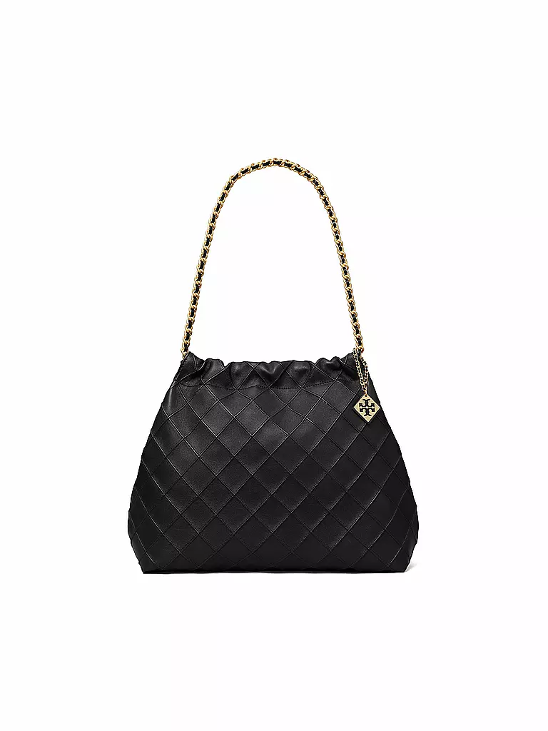TORY BURCH Ledertasche - Hobo FLEMING schwarz
