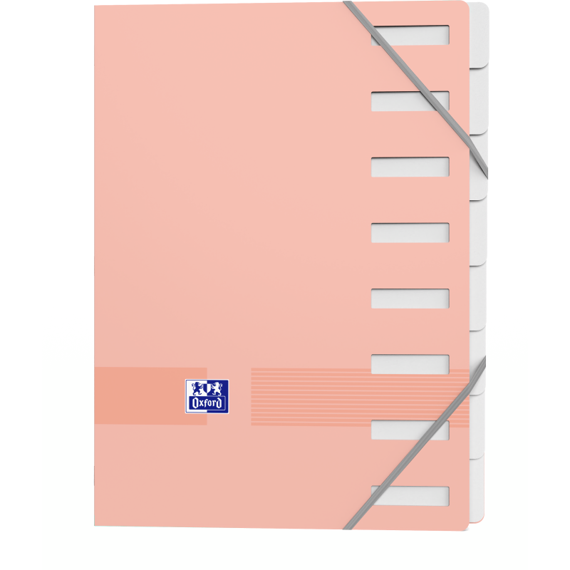 Trieur Agrafe Oxford Color Life A4 8 Positions Assorti Pastel