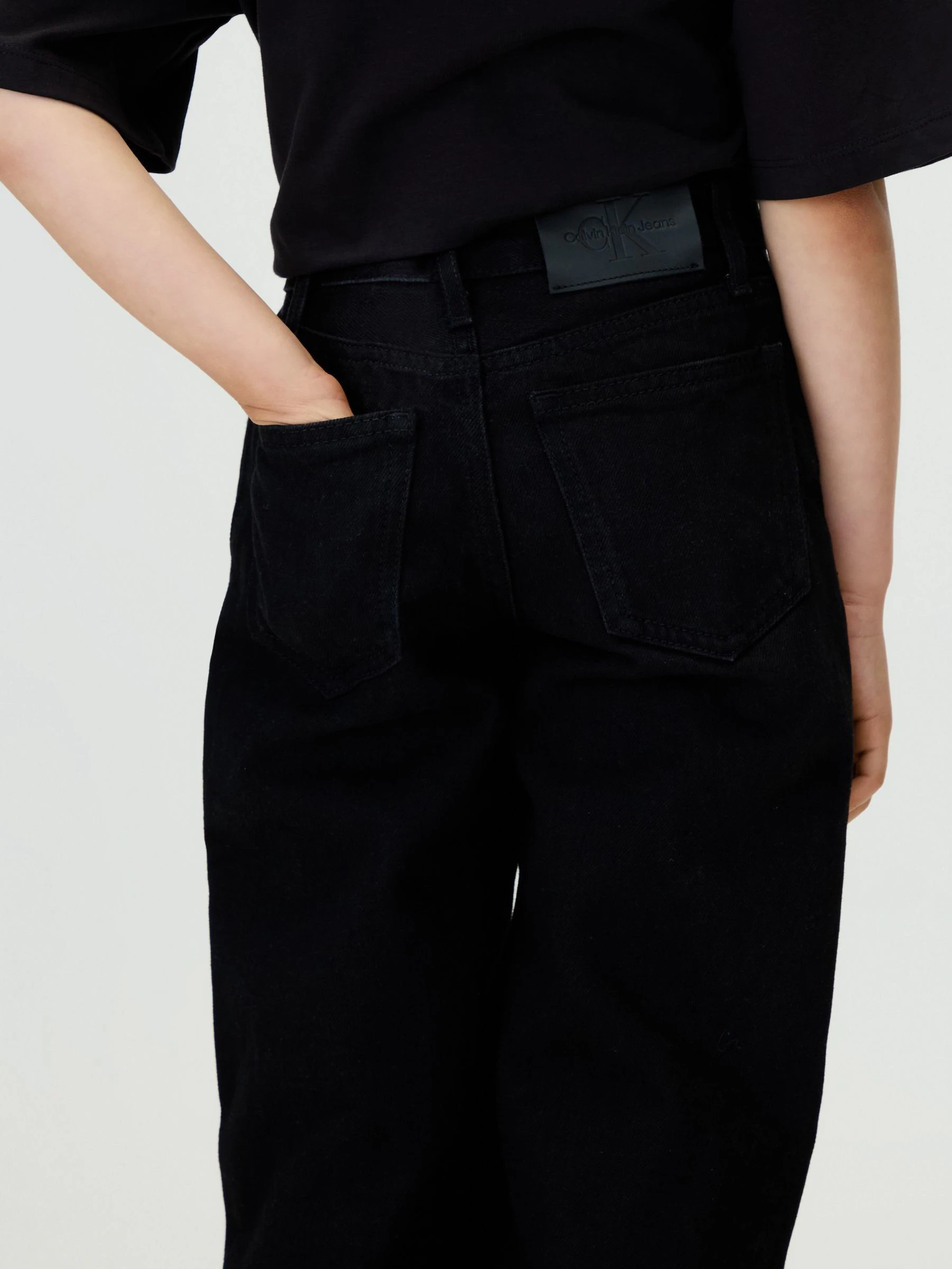 Calvin Klein Jeans met hoge taille en wijde pijpen