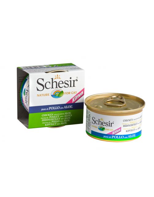 Schesir Kat Blik Kitten Gelei 85 g - Kattenvoer