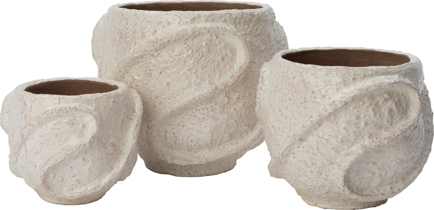 Intratuin bloempot Leni wit D 21,5 H 18 cm