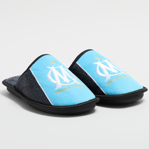 Pantoufles Bleu Clair Noir