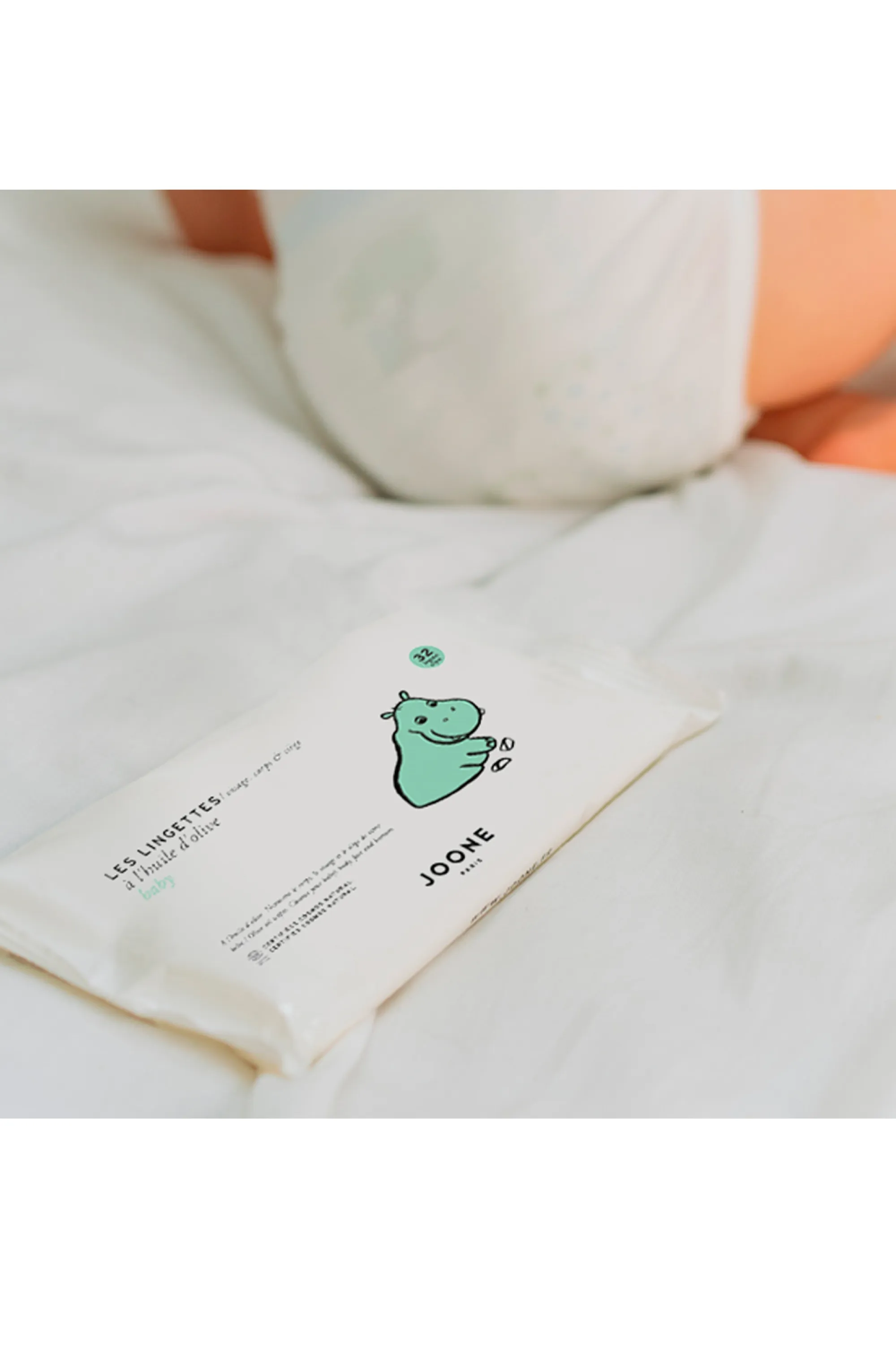 JOONE Lingettes huile d’olive Parfaites pour bébé