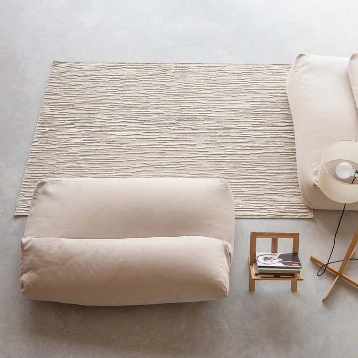 nanimarquina - Doblecara 4 Wollteppich, wendbar, 200 x 300 cm, beige