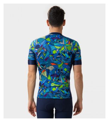 Maillot Manches Courtes Alé Over Bleu