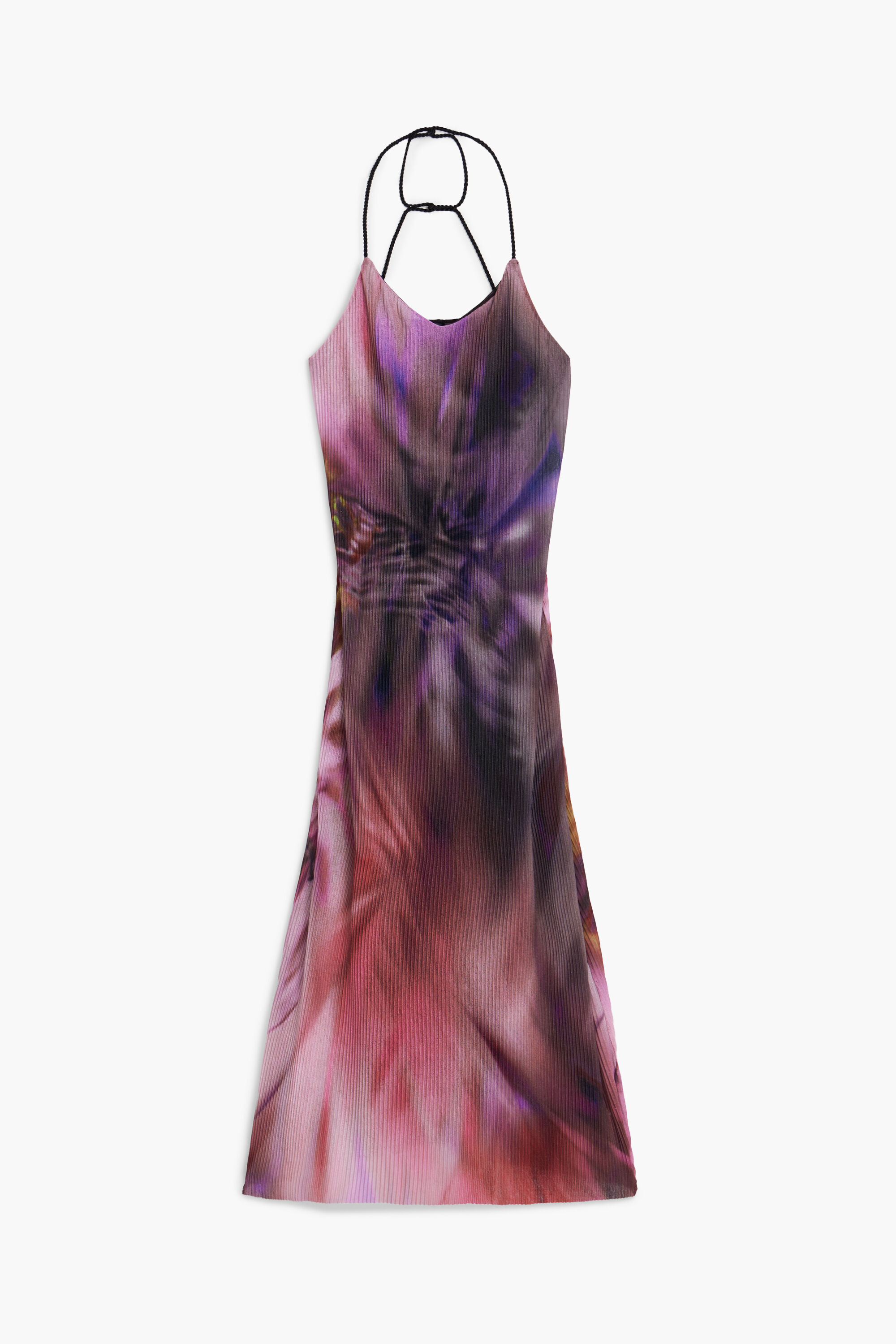 Vestido plisado estampado floral
