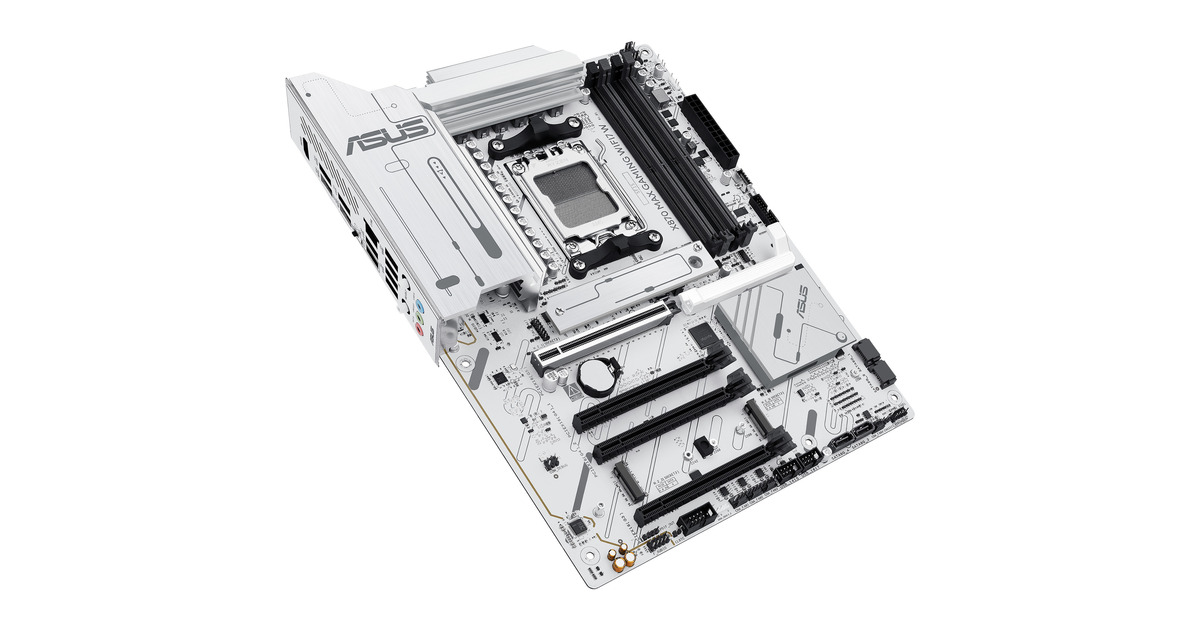 ASUSX870 MAX GAMING WIFI7 W socket AM5 moederbord  (Wit)