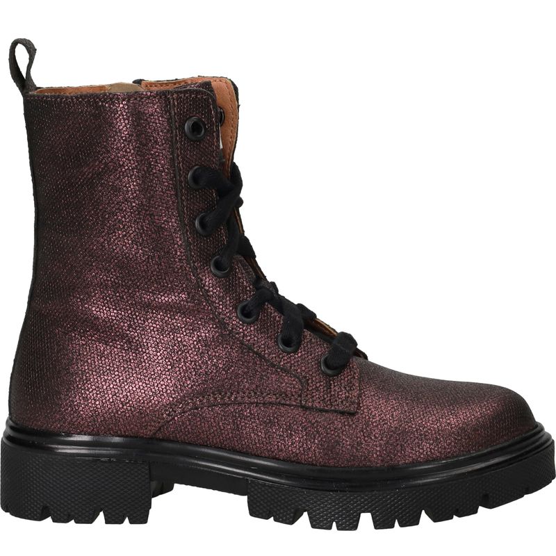 IK-KE Veterboots Paars Meisjes