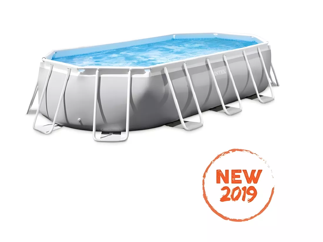 Piscine tubulaire Prism Frame ovale 5,03 x 2,74 x 1,22 m - Intex