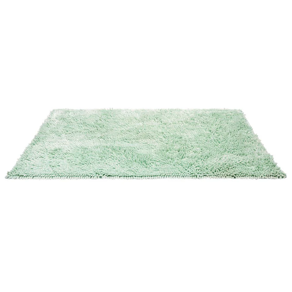 Tapis de bain polyester effet chenille 100x60cm