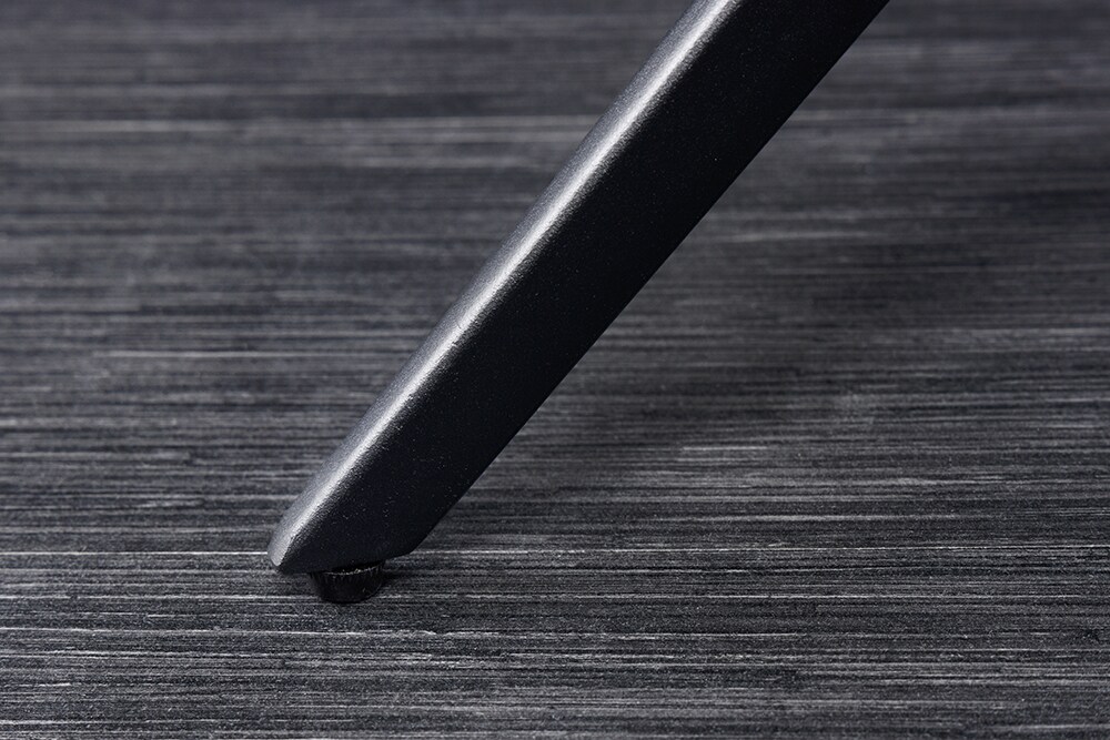 riess-ambiente Stuhl ALPINE - drehbar grau hellgrau Armlehnen schwarze Metallbeine Microfaser