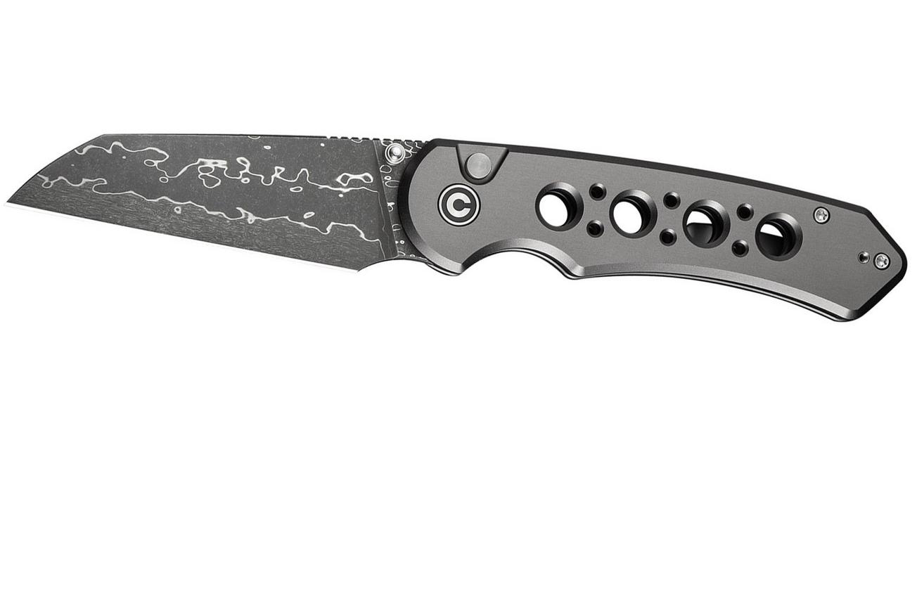 CIVIVI Pragma Prime C24067-DS1, Damascus, Gray Aluminum zakmes