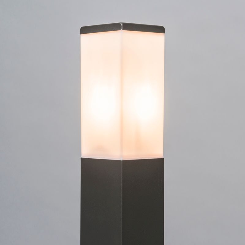 Buitenlamp antraciet 80cm IP44 - Malios met grondpin en kabelmof