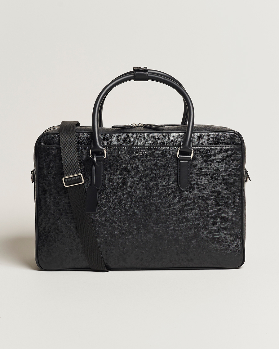 Smythson Ludlow 48 Hours Travel Bag Black