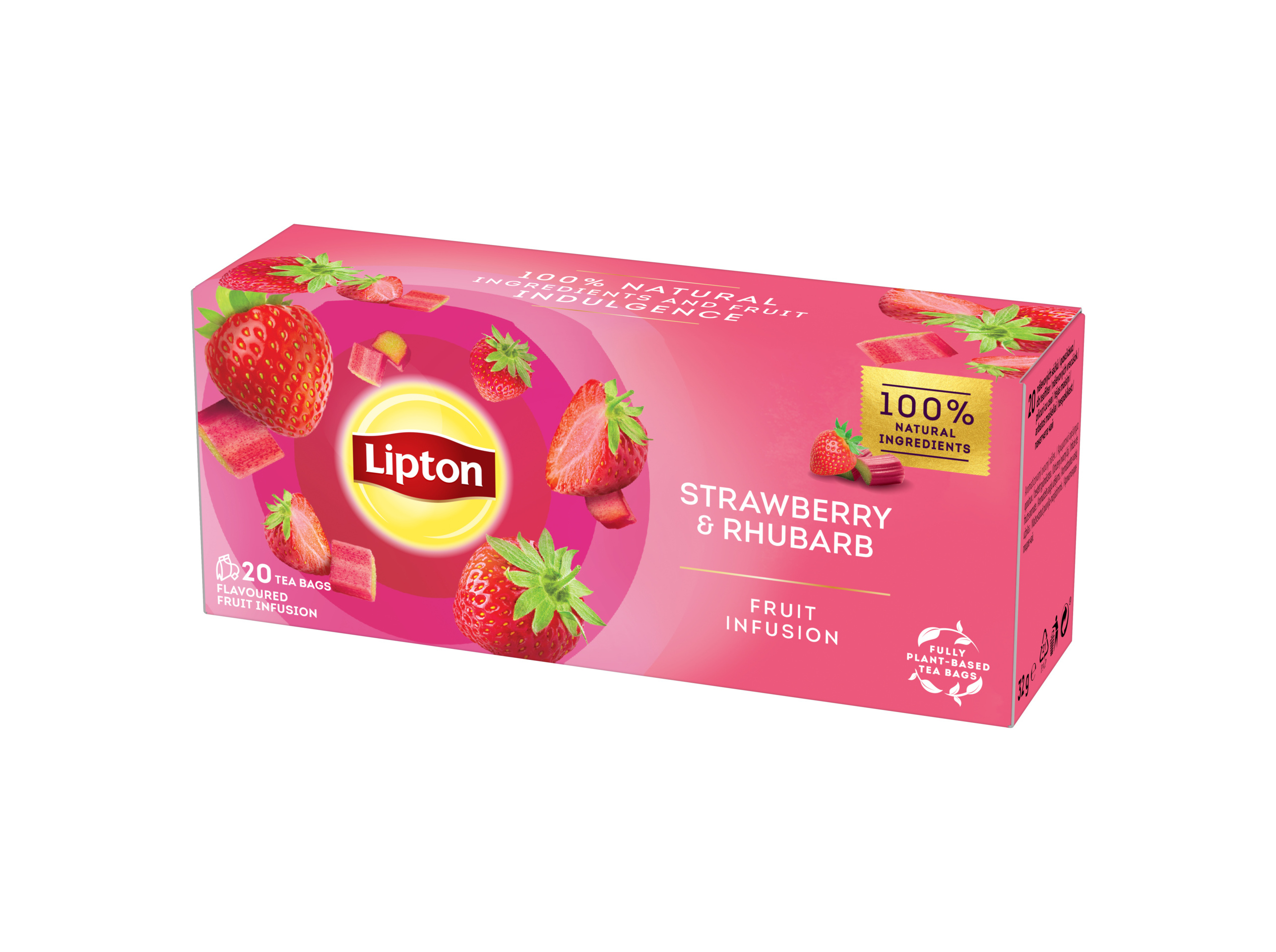 INFUSÃO LIPTON MORANGO RUIBARBO 20 SAQ