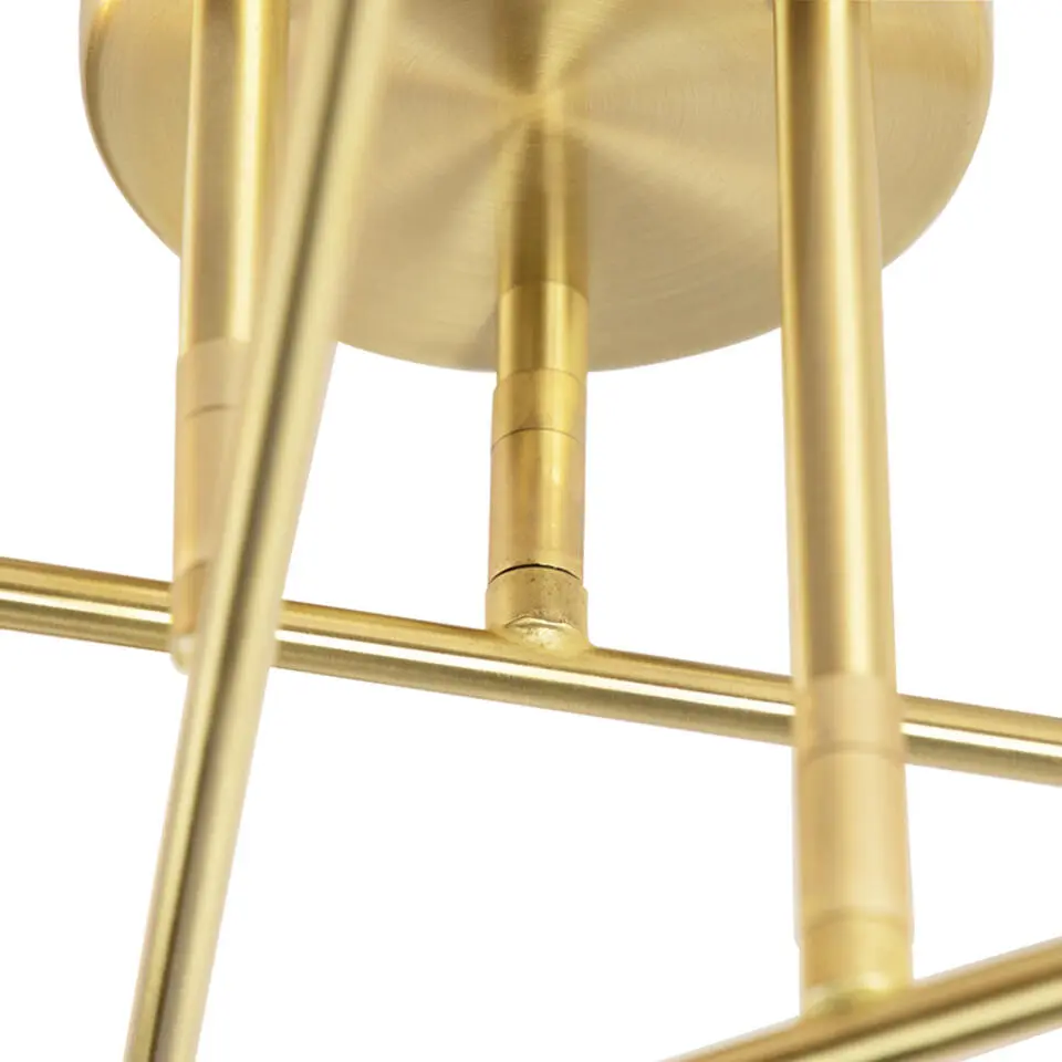 Qazqa plafondlampen sydney goudkleurig e27