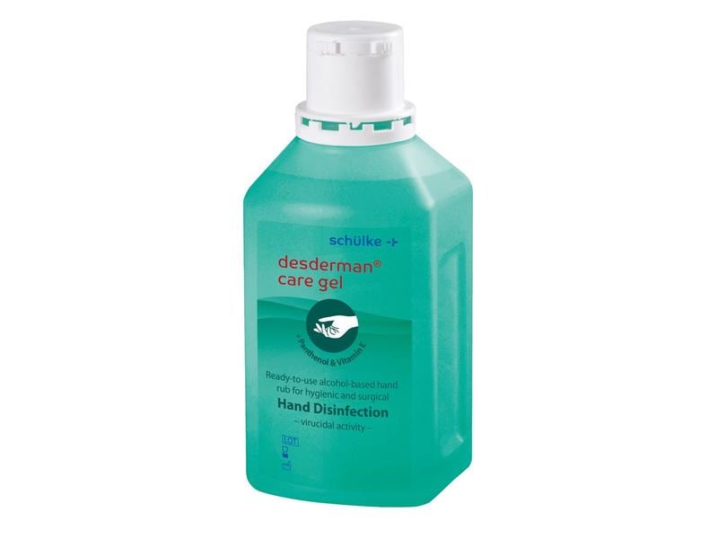 Schülke Desinfektionsgel Desderman Care Gel 500 ml Feuchtigkeitsspendendes Händedesinfektionsmittel mit pflegenden Komponenten