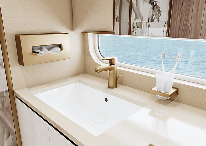 Distributeur de mouchoirs en papier bronze brossé Hansgrohe