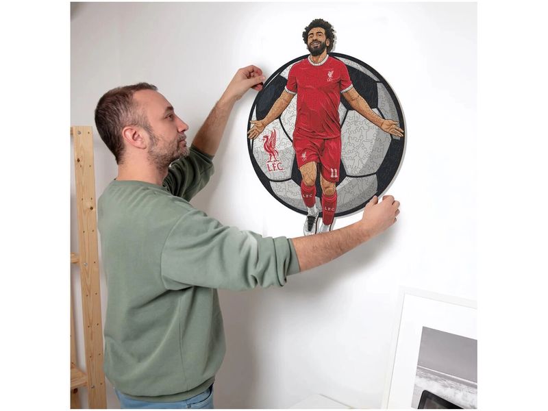 Iconic Puzzle Liverpool FC – Mo Salah Offizielles Holzpuzzle, Grösse M