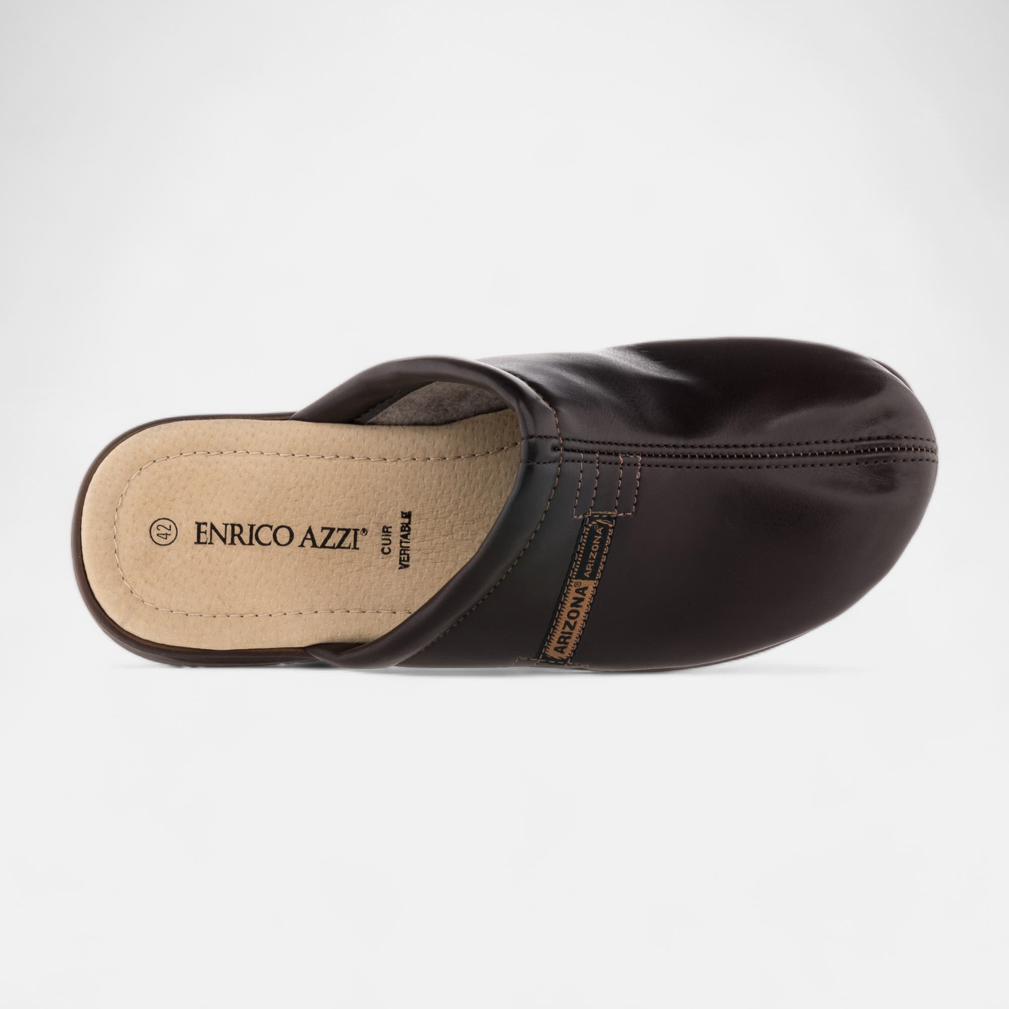 Pantoufles mules Homme marron