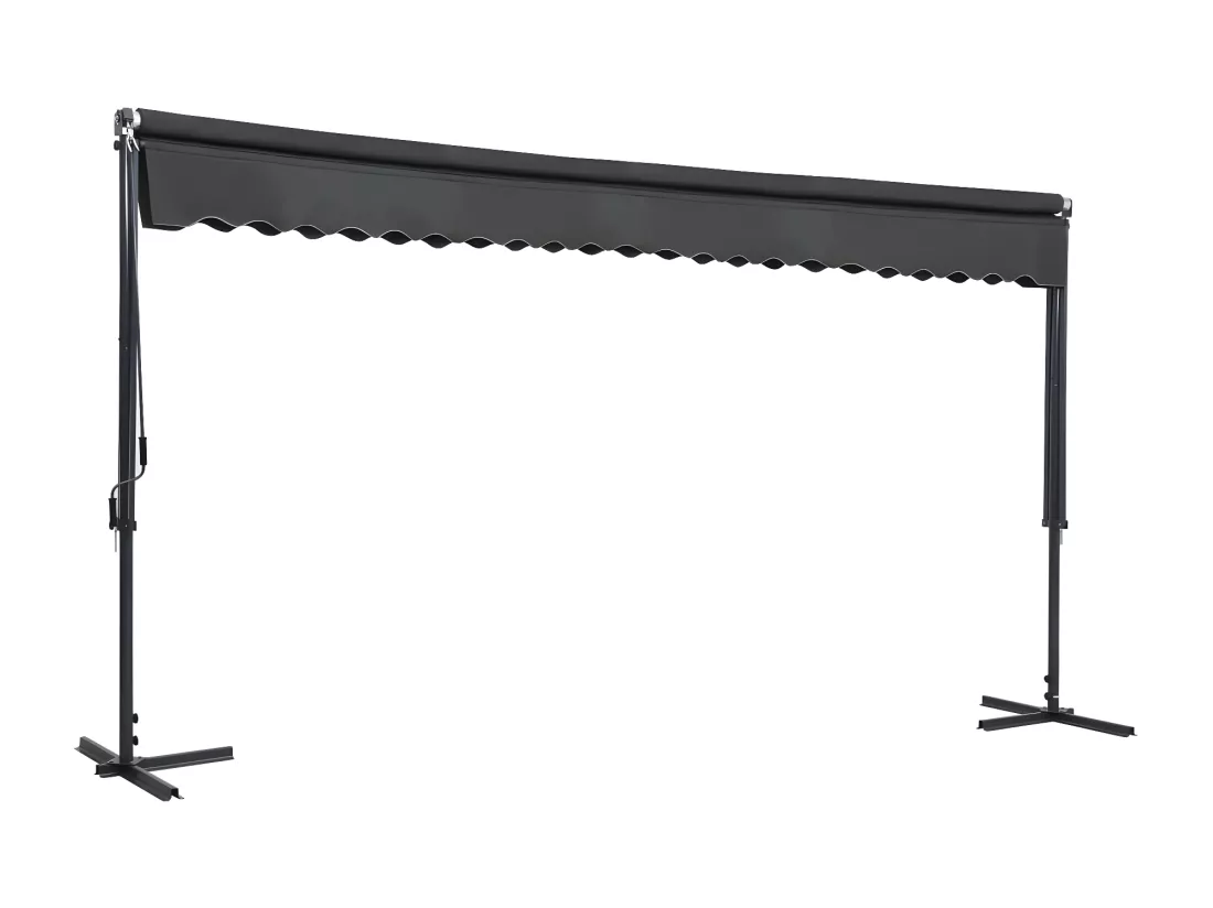 Auvent sur pied 500 x 300 cm Anthracite