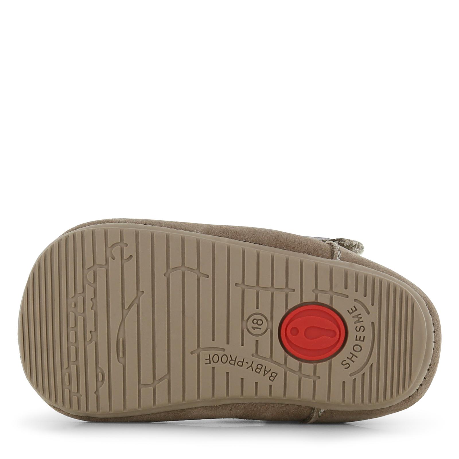 Shoesme taupe BABY-PROOF® T-band schoentje Nubuck | Meisjes schoenen