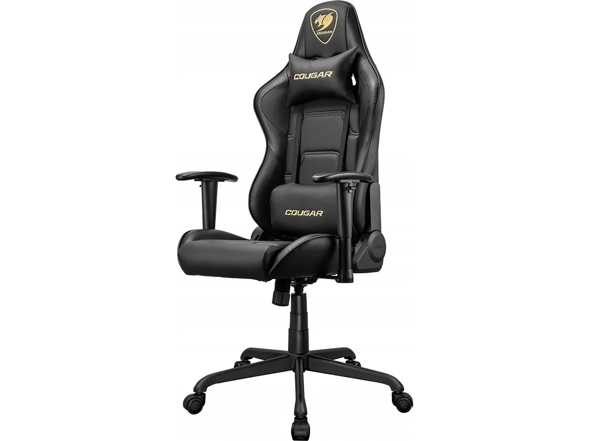 COUGAR Gaming Silla Armor Elite Royal, PC gamingstol, 120 kg, Polstret sæde, Polstret ryglæn, Sort, Stål
