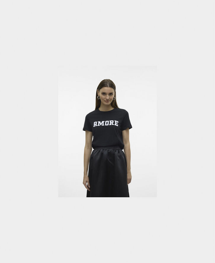 Vero Moda VMJESSY FRANCIS SS TOP BOX JRS GA Black/amore