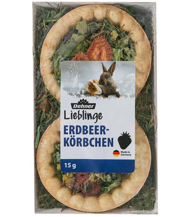 Dehner Lieblinge Nagersnack Erdbeer-Körbchen,