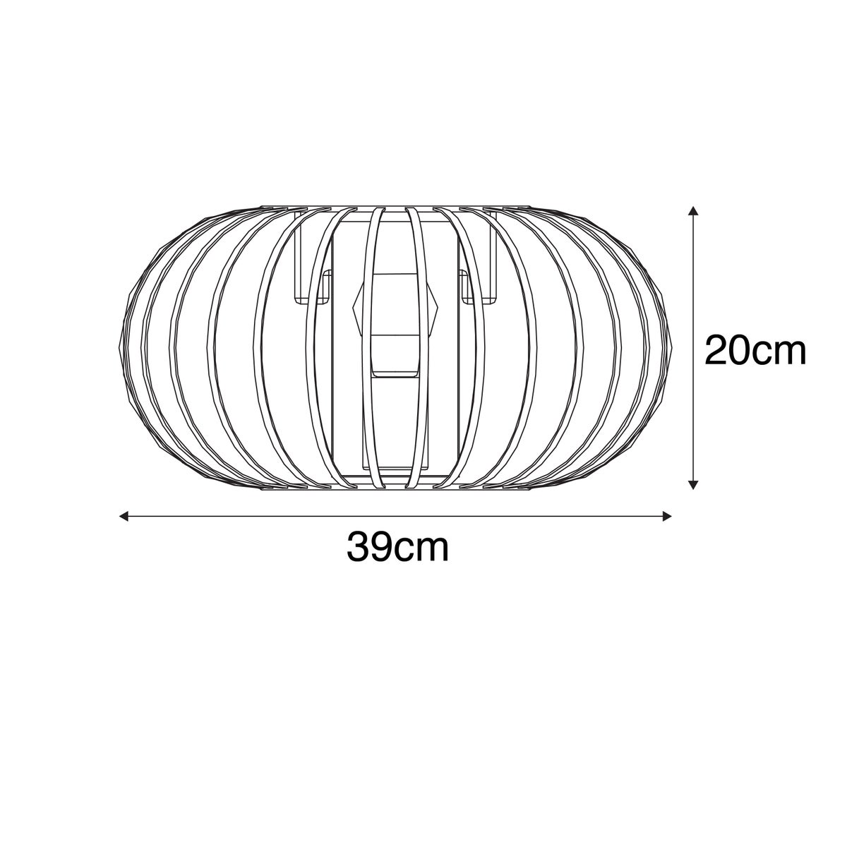 Design wandlamp, roestbruin, 39 cm - Johanna