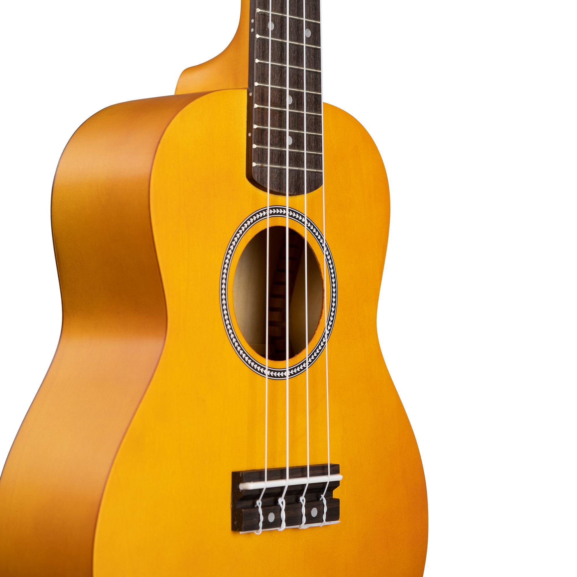 Cascha CUC105S concert ukelele set geel