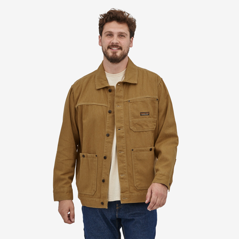 Iron Forge Herren-Arbeitsjacke aus Hanf-Canvas