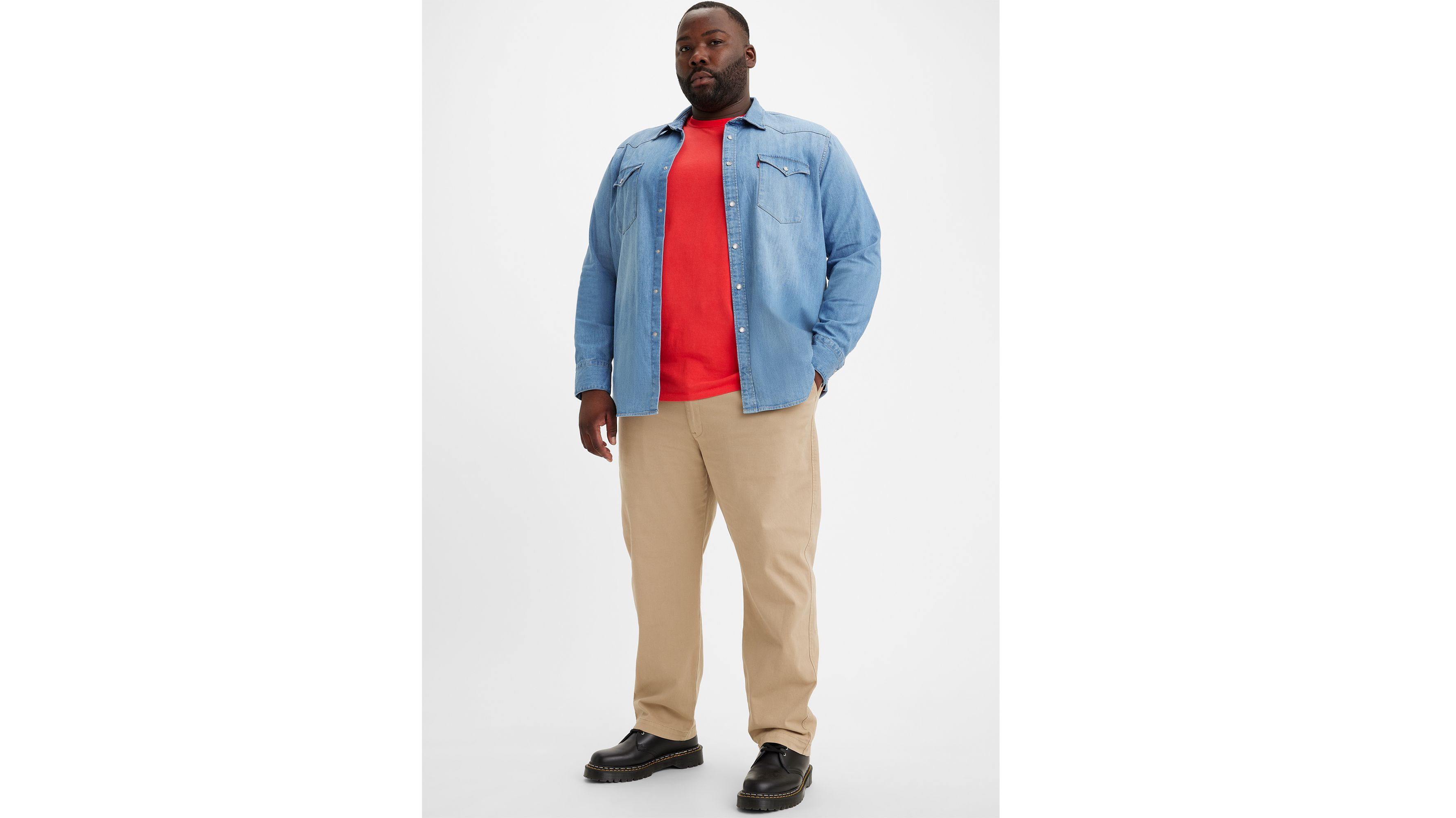 Pantalon fuselé XX Chino EZ (grandes tailles) - Shady - Neutral