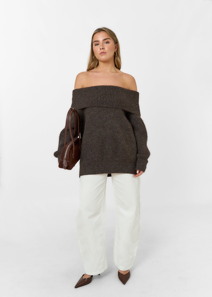 Nina trui choco bruin
