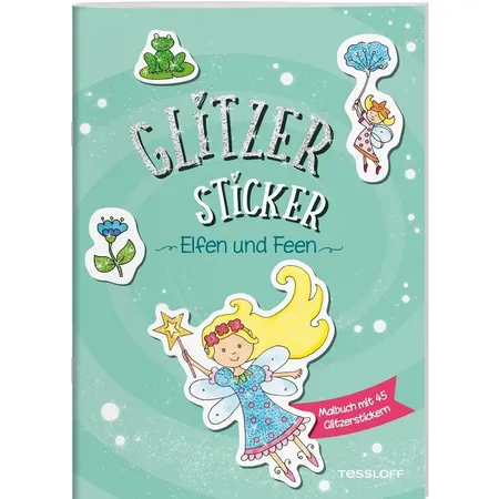 Tessloff Glitzer Sticker Malbuch. Elfen und Feen