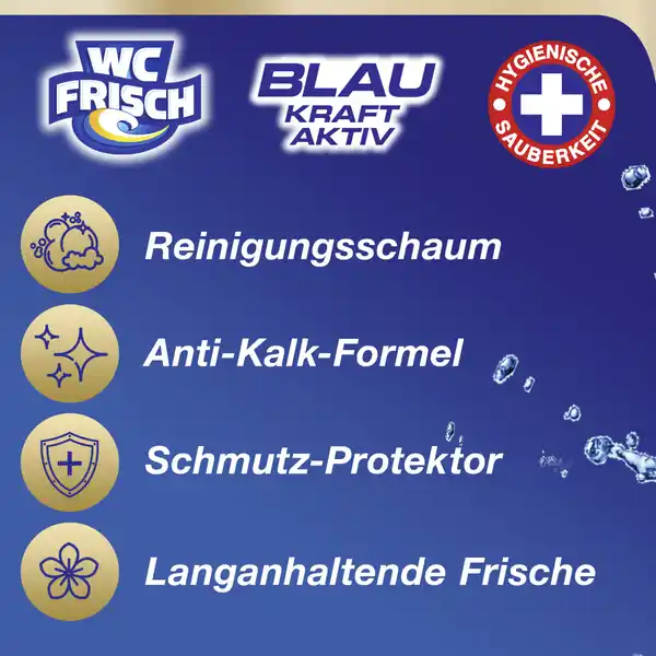Blau Kraft-Aktiv Duftspüler Chlor