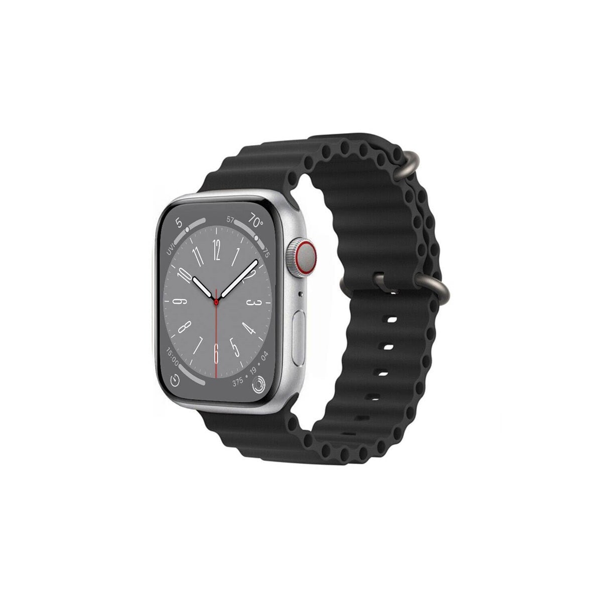 RIB Sport Armbånd Apple Watch 8 (45mm) - Svart